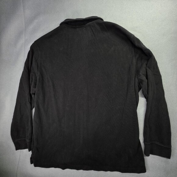 Polo Ralph Lauren Sweater Mens 2XL Black Estate Rib 1/4 Zip Pullover Pony Preppy - Picture 5 of 9